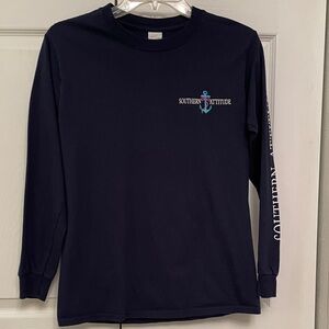 Southern Attitude Graphic Tee Shirt Small LITTLE SWEET LITTLE SALTY with Anchor